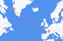 Flyg från Rodez till Nuuk