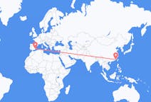 Flyg från Xiamen, Kina till Murcia, Spanien