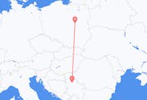 Flights from Warsaw to Belgrade