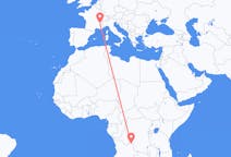 Flyreiser fra Dundo, Angola til Grenoble, Frankrike