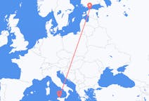 Vluchten van Tallinn, Estland naar Palermo, Italië