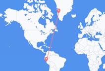 Flights from Lima, Peru to Kangerlussuaq, Greenland