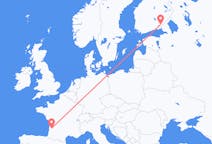 Flug frá Lappeenranta, Finnlandi til Bordeaux, Frakklandi