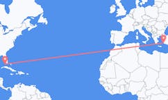 美国出发地 基韋斯特飞往美国目的地 哈利卡那索斯的航班
