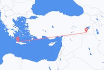 Flyreiser fra Sirnak, Tyrkia til Khania, Hellas