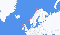 出发地 挪威从 特罗姆瑟前往北爱尔兰的德里的航班