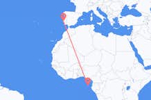 Flyg från São Tomé till Lissabon