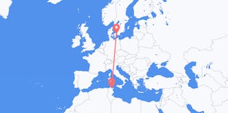 Flyreiser fra Tunisia til Danmark