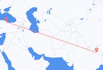 出发地 尼泊尔加德滿都目的地 土耳其三生的航班
