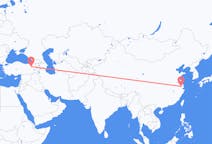 Flyrejser fra Wuxi, Kina til Erzurum, Tyrkiet