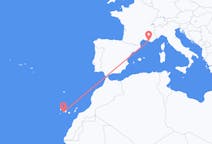 Flights from San Sebastián de La Gomera, Spain to Marseille, France