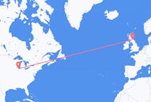 Flüge von Chicago, Belize, nach Edinburgh