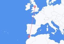 Flyreiser fra Rabat, Marokko til Birmingham, England
