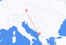 Flyg från Tirana, Albanien till Linz, Österrike