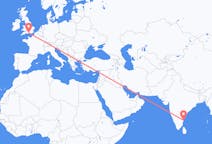 Flyrejser fra Chennai, Indien til Southampton, England