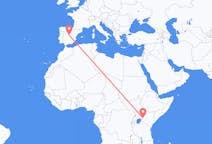 Flyrejser fra Eldoret, Kenya til Madrid, Spanien