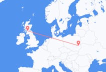 Vluchten van Lublin, Polen naar Glasgow, Schotland