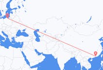 Flyg från Huizhou, Kina till Gdansk, Polen