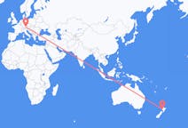 Flyreiser fra Nye Plymouth, New Zealand til München, Tyskland