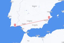 Flyg från Alicante, Spanien till Faro, Portugal