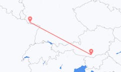 Flyreiser fra Klagenfurt, Østerrike til Saarbrücken, Tyskland