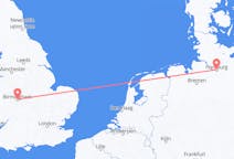 Flug frá Birmingham, Englandi til Hamborgar, Þýskalandi