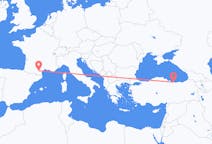 เที่ยวบิน จาก Carcassonne, ฝรั่งเศส ถึงออร์ดู, ตุรกี