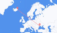 Flights from the city of Odessa, Ukraine to the city of Egilsstaðir, Iceland