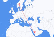 Flights from Abha to Oslo