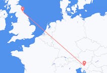 Flyreiser fra Newcastle upon Tyne, til Ljubljana