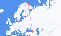 Flights from Murmansk, Russia to Erzurum, Turkey
