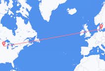 来自美国出发地 拉克罗斯目的地 丹麦哥本哈根的航班