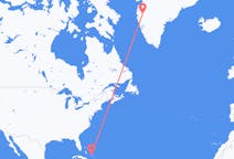 เที่ยวบินจากนิคมเกาะเดดแมน ไปยัง Kangerlussuaq