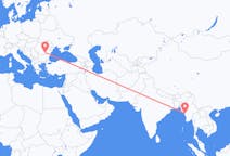 Flyreiser fra Ann, Myanmar (Burma) til București, Romania