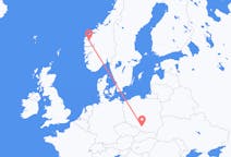 ノルウェーのから サンダネ、ポーランドのへ カトヴィツェフライト