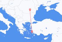 Flyreiser fra Kalymnos, Hellas til București, Romania