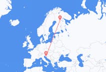 Loty z Rijeka, Chorwacja do Kuusamo, Finlandia