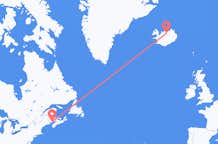 Flyg från Saint John, Amerikanska Jungfruöarna, Kanada till Akureyri, Island