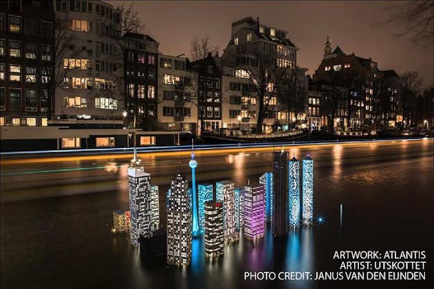Croisière sur les canaux du Festival des Lumières d'Amsterdam, toutes les boissons comprises