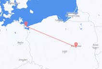 Flyreiser fra Heringsdorf, Tyskland til Warszawa, Polen
