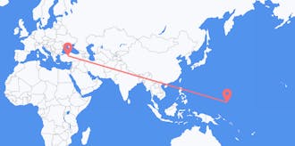 Flyrejser fra Mikronesien til Tyrkiet