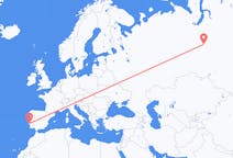 Flights from Kogalym, Russia to Lisbon, Portugal