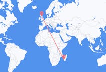 Flyrejser fra Toliara, Madagaskar til Edinburgh, Skotland