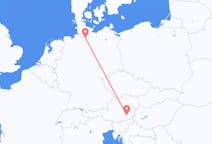 Flyg från Graz, Österrike till Hamburg, Tyskland