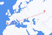 Fly fra Omsk til Jerez de la Frontera