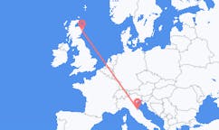 Flyg från Rimini till Aberdeen