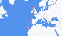 Vluchten van Las Palmas (ort i Mexiko, Veracruz, Tihuatlán), Spanje naar Glasgow, Schotland