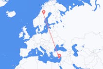 Flights from Vilhelmina to Larnaca