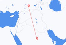 Vluchten van Al Qasim, Saoedi-Arabië naar Diyarbakir, Turkije