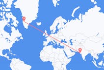 Flights from Jamnagar, India to Kangerlussuaq, Greenland
